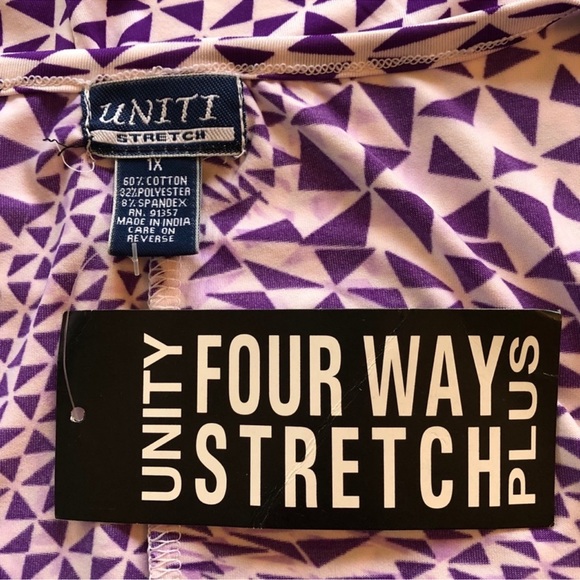 Lot Of 3 Tank Tops, Blue Red & Purple, Plus Size 1X - Picture 10 of 11